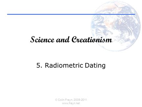 radiometric dating creationist